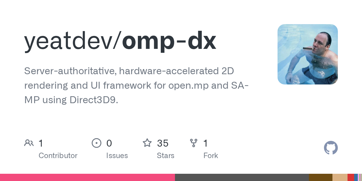yeatdev/omp-dx — GitHub paylaşım görseli
